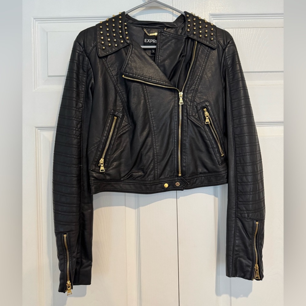 Express Black Leather Jacket